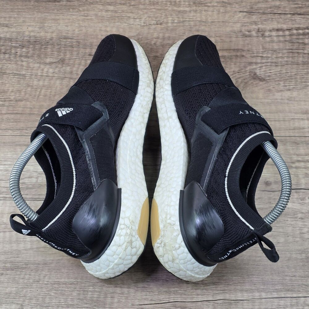 Adidas UltraBoost X Stella McCartney Women's Sz 7 Black White Shoes FZ3032 READ* - Picture 6 of 12